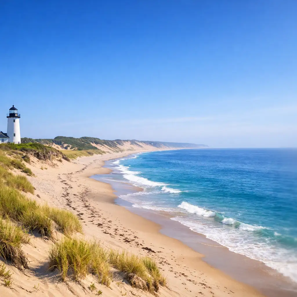 Massachusetts road and landscape